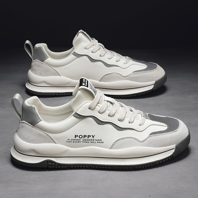 春季新款休閒男鞋時尚個性運動阿甘鞋子真皮四季皮鞋潮流百搭鞋子