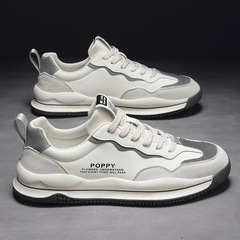 春季新款休閒男鞋時尚個性運動阿甘鞋子真皮四季皮鞋潮流百搭鞋子