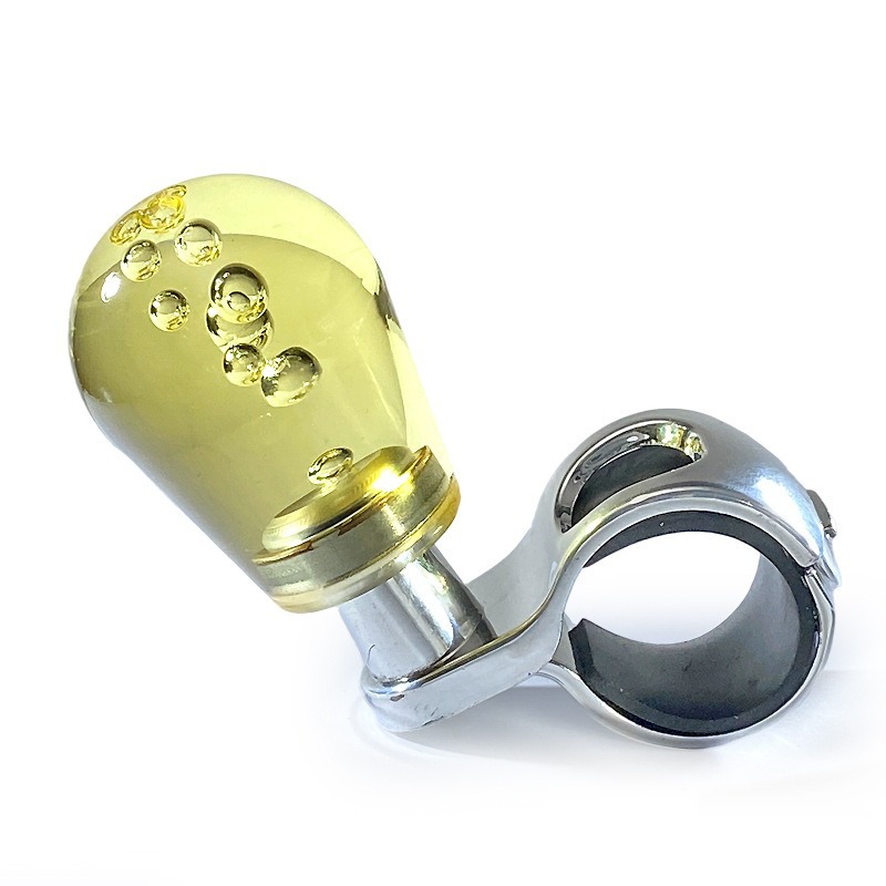 Cross-Border Hot Selling Crystal Acrylic Steering Wheel Power Ball Bearing Type 360 ° Labor-Saving Auxiliary Steering Ball