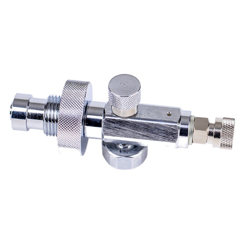 HOTDIVEDIN Botella de buceo de oxígeno Junta inflable G5/8 Botella de gas contra incendios Cabeza inflable Botella de gas grande a pequeña