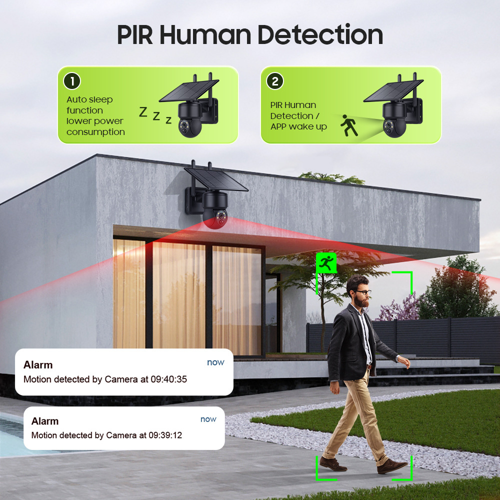 Cámara solar 4G sin electricidad sin red 360 panorámica HD cámara de vigilancia doméstica por mayor