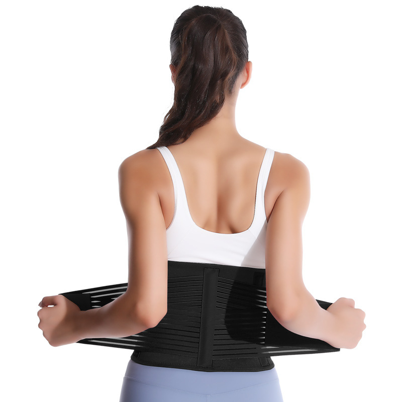 cinturón de protección de cintura de acondicionamiento físico soporte de compresión cintura abdominal forma ventilada logotipo de protección lumbar personalizado