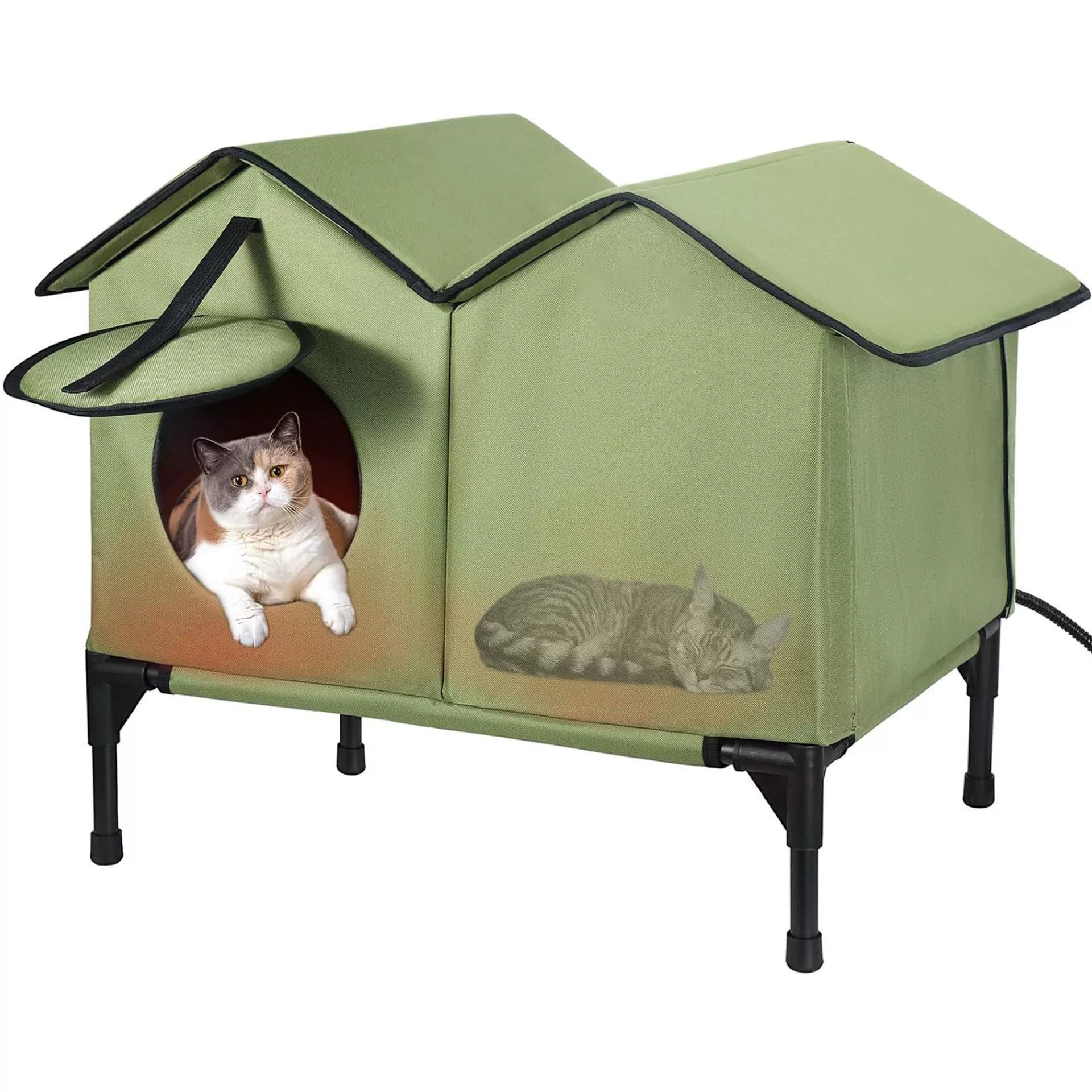 Трансграничные горячие продажи товаров для домашних животных на все времена года, домик для кошек с подогревом, домик для собак, постоянная температура и теплое уличное водонепроницаемое гнездо для домашних животных.