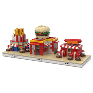 C5020 Modular Building Mini Restaurant Model in the Zoo 1440 Particle Count