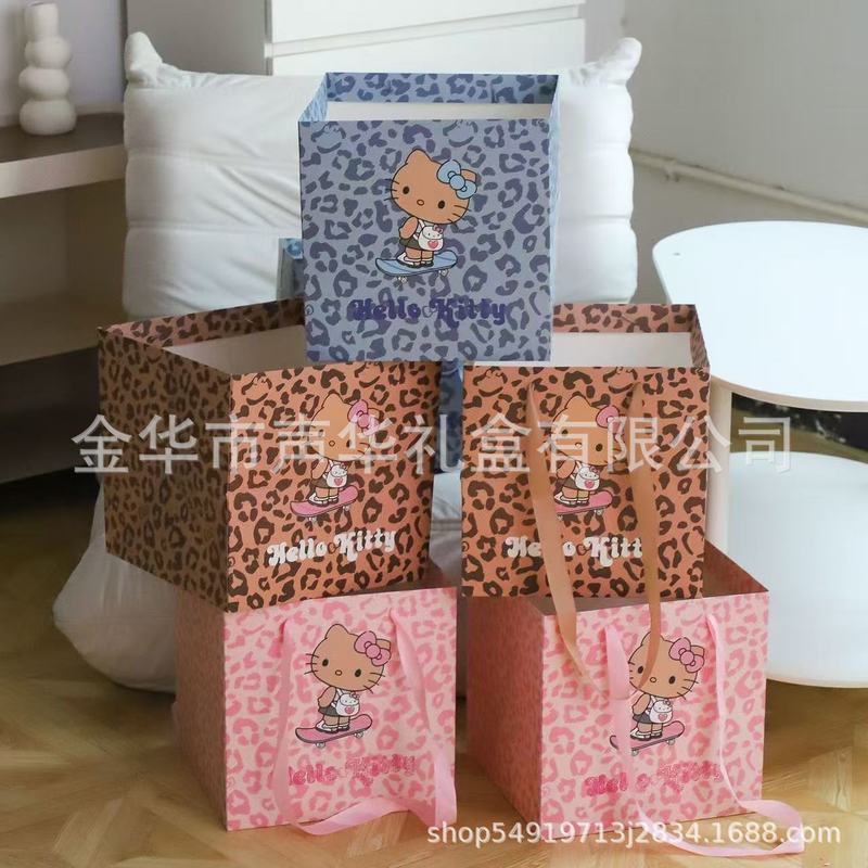 新款黑皮KT全系列产品教师节鲜花花束包装手提袋DIY包装礼盒花盒|undefined