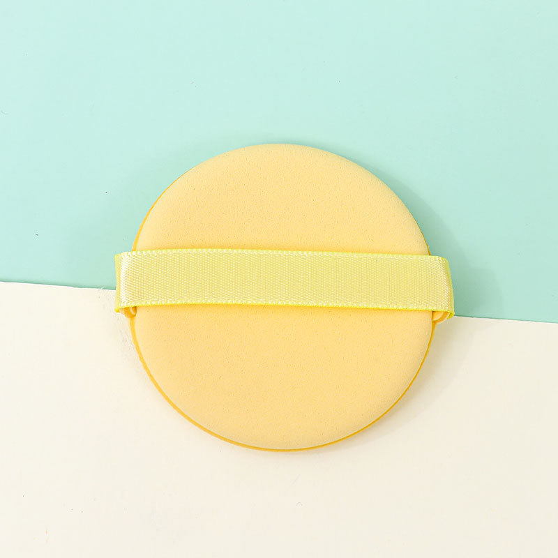 Esponja de maquillaje redonda personalizada, suave y que no absorbe polvo, de doble uso para aplicación en seco y húmedo, esponja de maquillaje redonda en forma de gota de agua, herramienta de belleza.