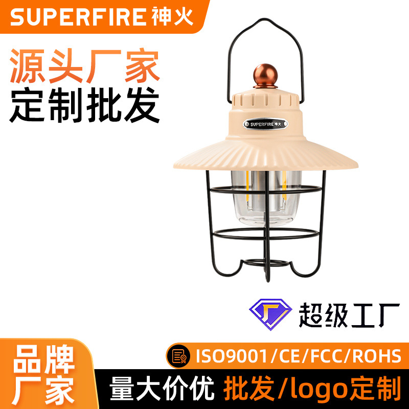 Shenhuo T55 gancho de manija camping led multifunción carga tienda portátil atmósfera campamento luces de camping al por mayor