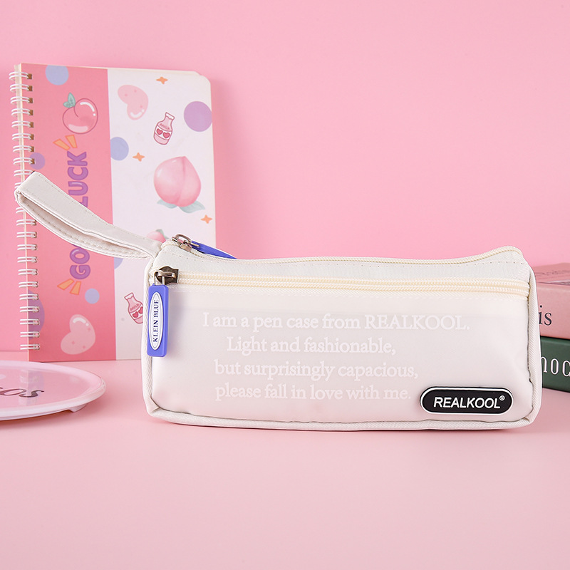 Bolsas de bolsillo transfronterizas de gran capacidad bolsas de bolsillo de doble capa frescas bolsas de papelería creativas bolsas de papelería multifuncionales bolsas de papelería mayoristas