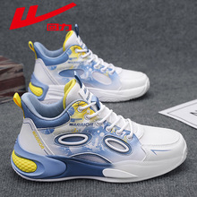 回力篮球鞋男款2025新款秋季透气实战跑步鞋气垫减震耐磨运动鞋男