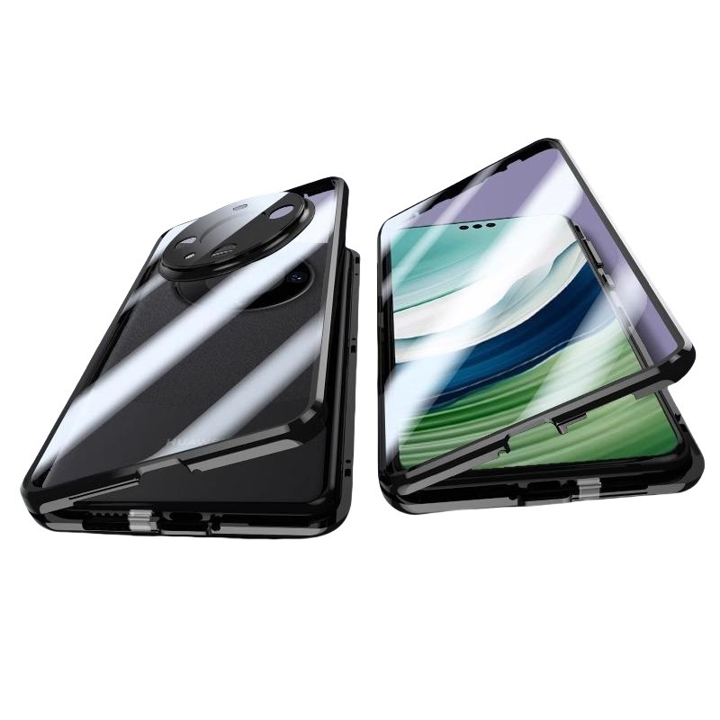 适用华为Mate70手机壳Pura70双面玻璃全包保护套磁吸透明壳万磁王|undefined