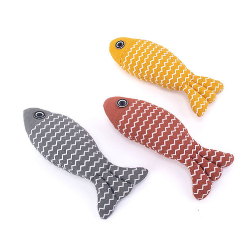 Cat toys, self-stimulating and relieving boredom, catnip, bite-resistant, tooth-cleaning, burlap fish, molar toys, cat toys, cat simulation fish toys