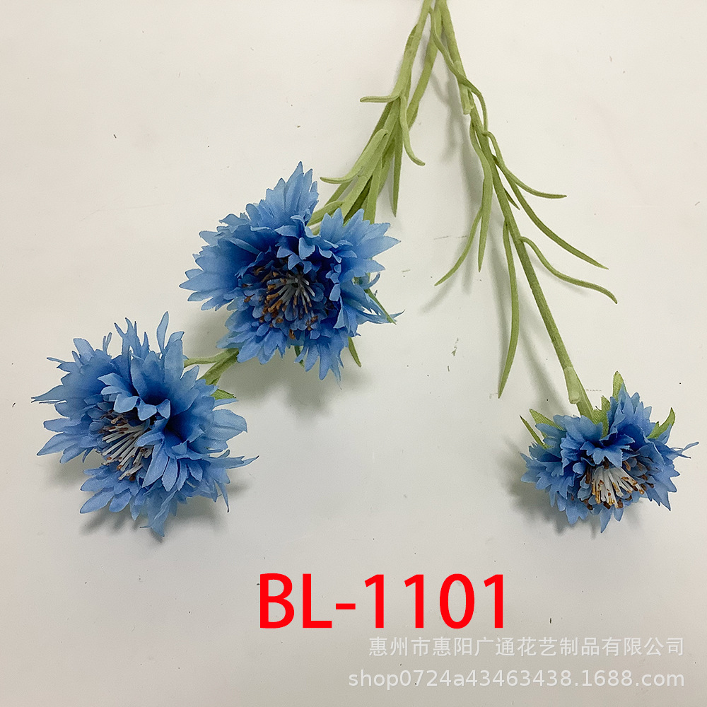 파란색