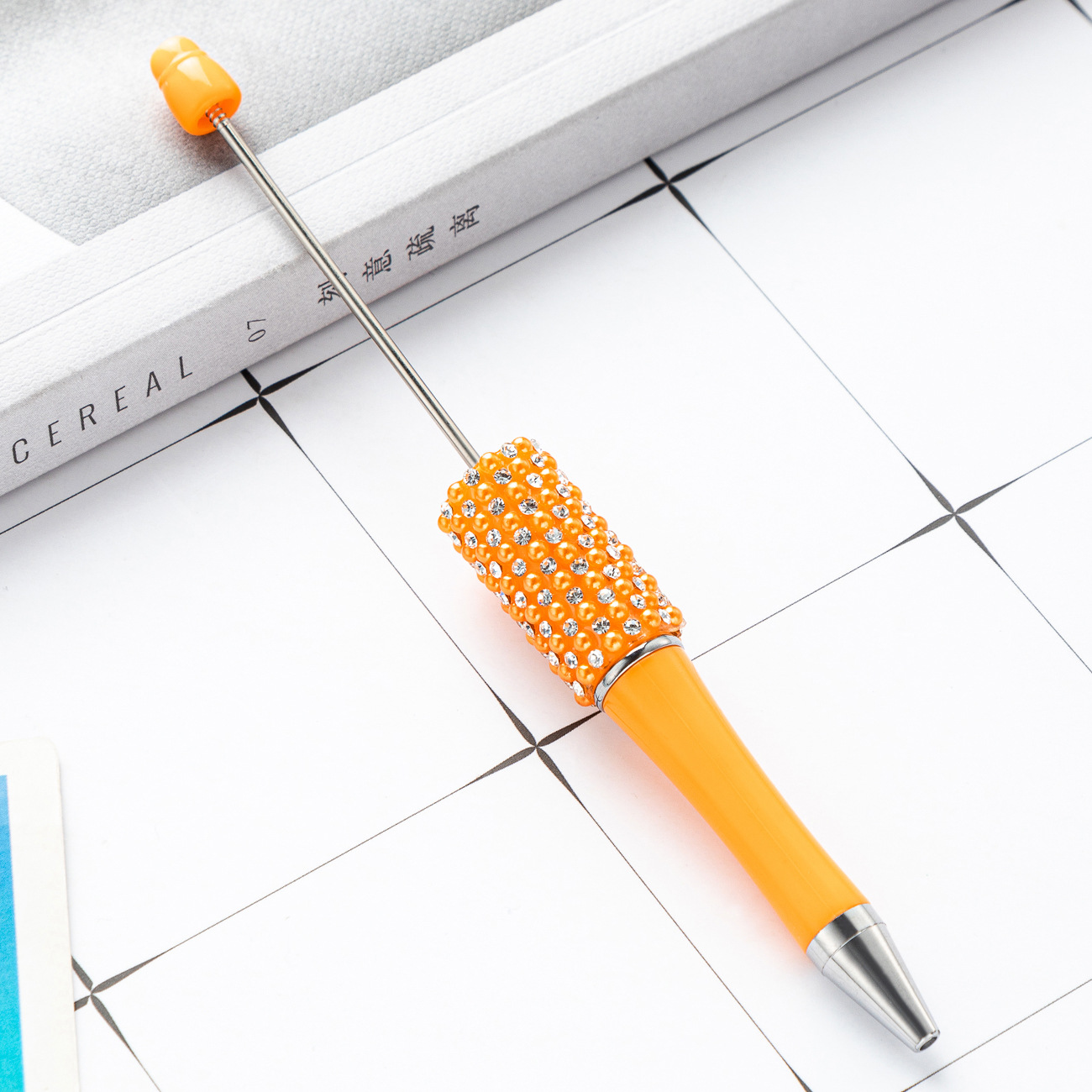 Bolígrafo de diamante creativo bolígrafo de bola de plástico DIY al por mayor bolígrafo de bola de diamante desmontable manual