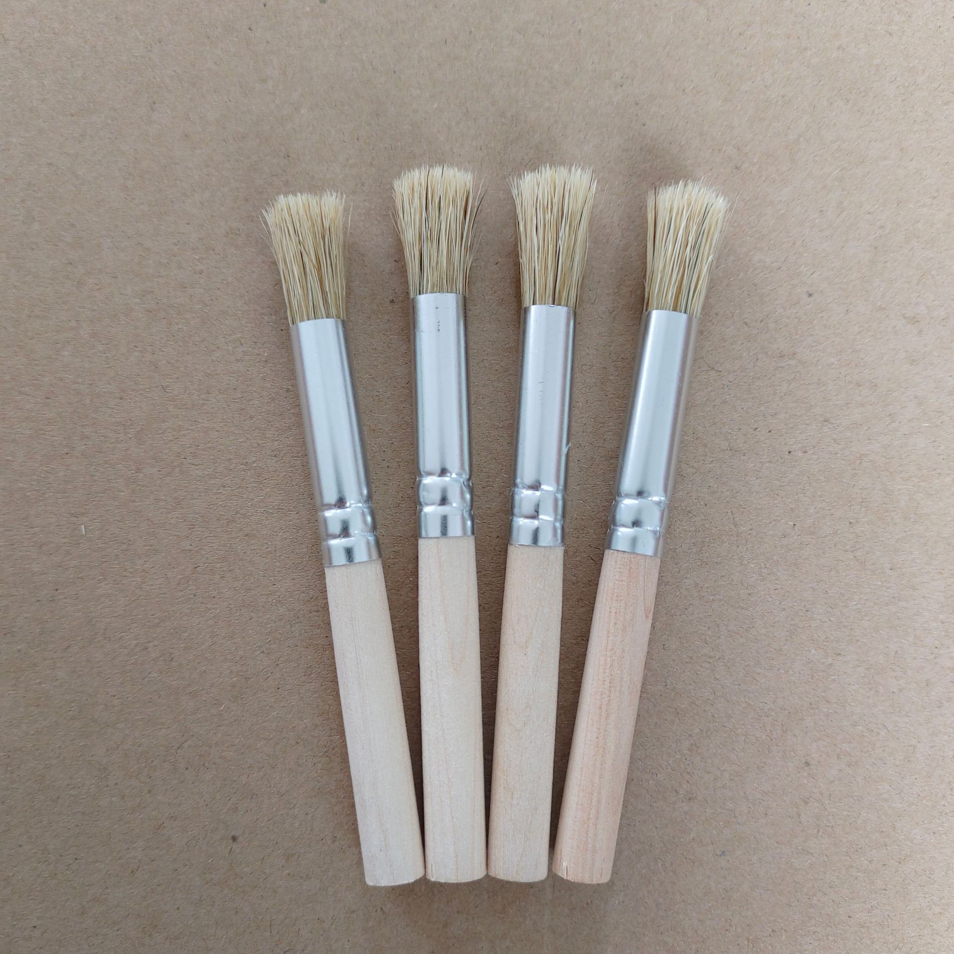 猪鬃小毛刷手摇咖啡机粉渣清扫刷木柄圆头刷画笔刷空调除尘刷子