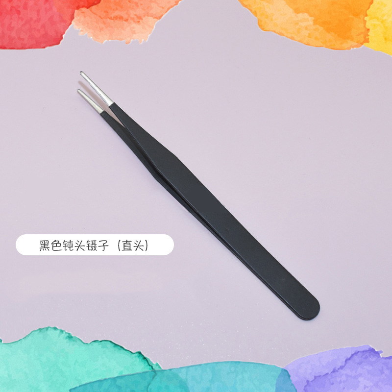 0.8mm 무딘 블랙 스트레이트