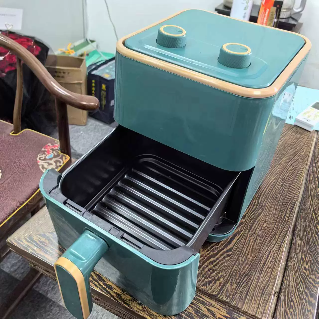 骆驼 Большая емкость воздушной жарки pot электрический жарочный pot электрический духовой шкаф умный дом автомат 4L многофункциональный удобный