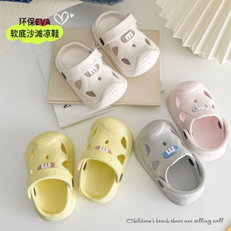 Eva Baby Slippers Boys and Girls Sandals Summer Non-Slip Infant Indoor Bathing Kidsren's Toe-Cap Sandals