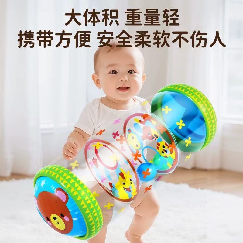 Cross-Border Newborn Baby Crawling Roller Toy for Early Education, Suitable for Babies up to 6 Months Old
