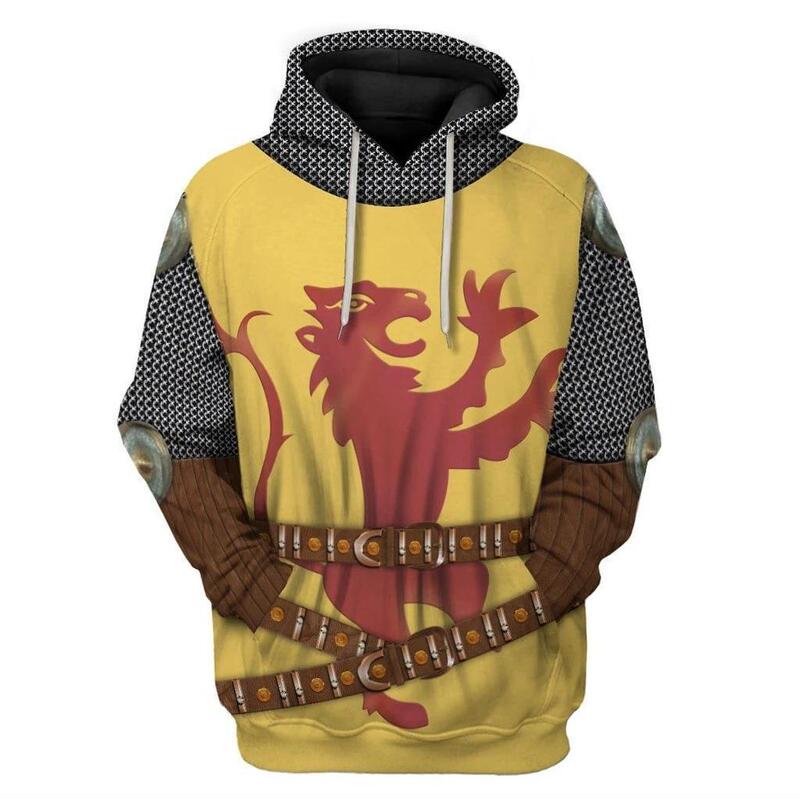 Cross-Border Hot-Selling Historical Figure Series Sweatshirt 3D Digital Printing Hooded Pullover Cosplay Jacket
