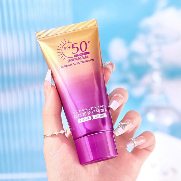 Brightening summer sun protection cream