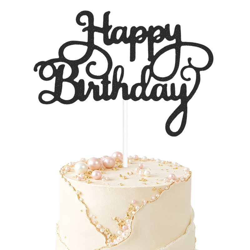 Nuevos adornos para pasteles, decoraciones de feliz cumpleaños, pequeños adornos para pasteles de cumpleaños, venta al por mayor del fabricante. image 11