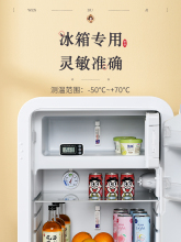 冰箱温度计冷冻藏家用室内测量湿度表显示器冷库留样冰柜