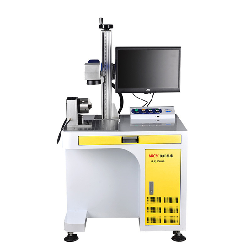 Máquina de marcado láser americano-japonés máquina de impresión de metal galvanómetro placa de identificación máquina de codificación de fibra óptica fecha máquina de grabado 20W