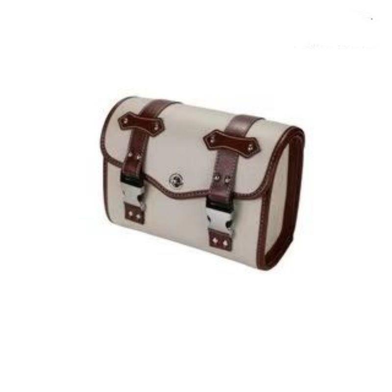 Retro-style rear-mounted waterproof storage bag for electric bikes, suitable for Niu and Aima rear trunks