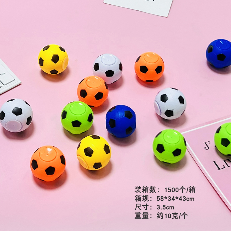 Transfronterizo DE LOS NIÑOS nostálgicos creativo descompresión dedo Gyro huevo juguete 35mm ventilación descompresión fútbol dedo Gyro