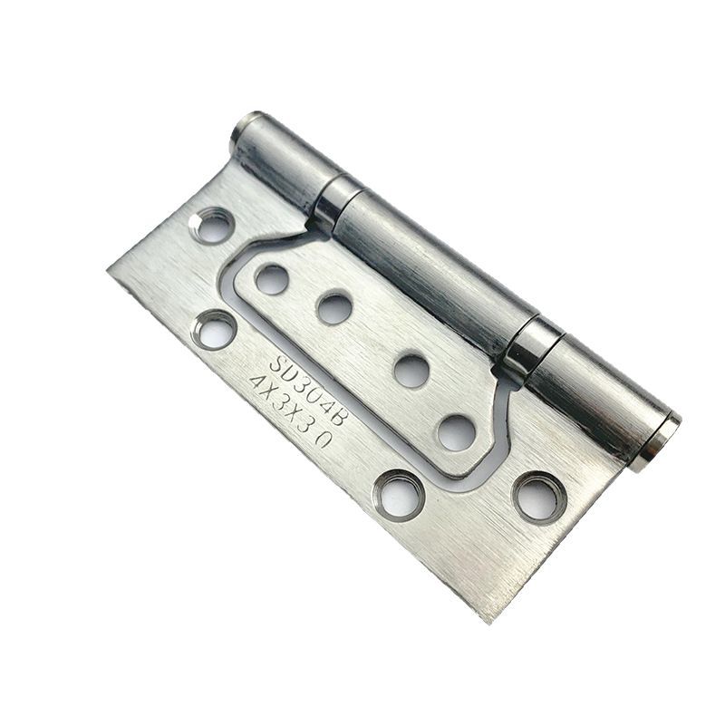 Fabricante de bisagras de acero inoxidable de 4 y 5 pulgadas para puertas de muebles, armarios y roperos, con rodamientos silenciosos y reducción de ruido.