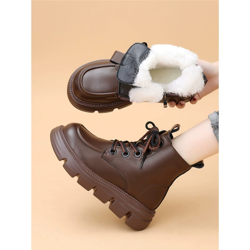 Ботинки Martens демисезонные (Martens), натуральная кожа, нескользящая мягкая подошва, коллекция 2024
