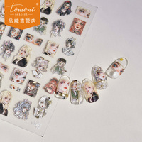 tomoni浮雕美甲贴纸 爆款可爱指甲贴工厂批发日系2873十二星座