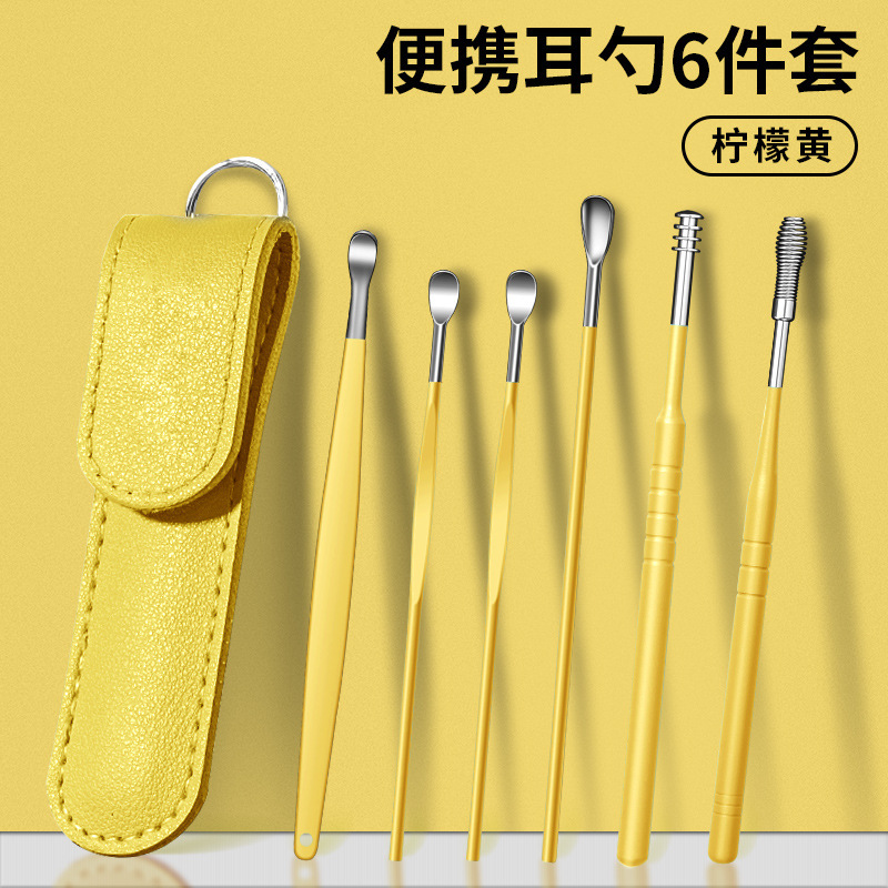 Kit de cuchilla de orejas para niños, cuchilla de orejas en espiral para niños, herramienta de orejas para adultos.