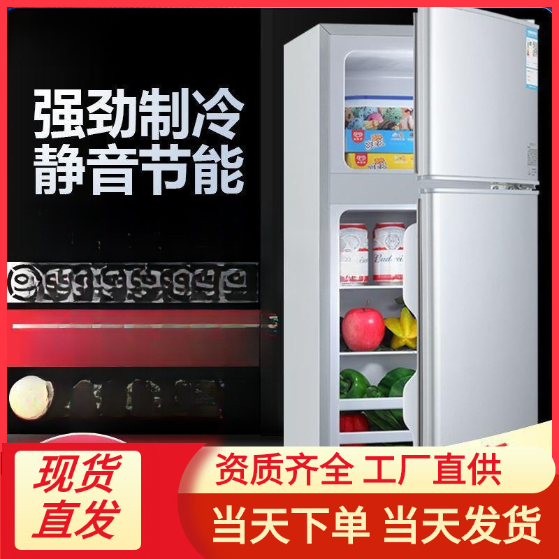 冰箱小型家用大容量双开门宿舍一人出租房电冰箱