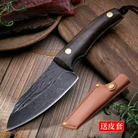 Монголийский нож для мяса ручная рубка мяса маленькая талия нож уличная противо тела нарезка фруктов шкура овец и кости нож ковка маленькие лезвия