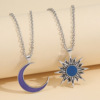 Small design fashionable jewelry, pendant solar-powered, necklace, chain, set, suitable for import, simple and elegant design