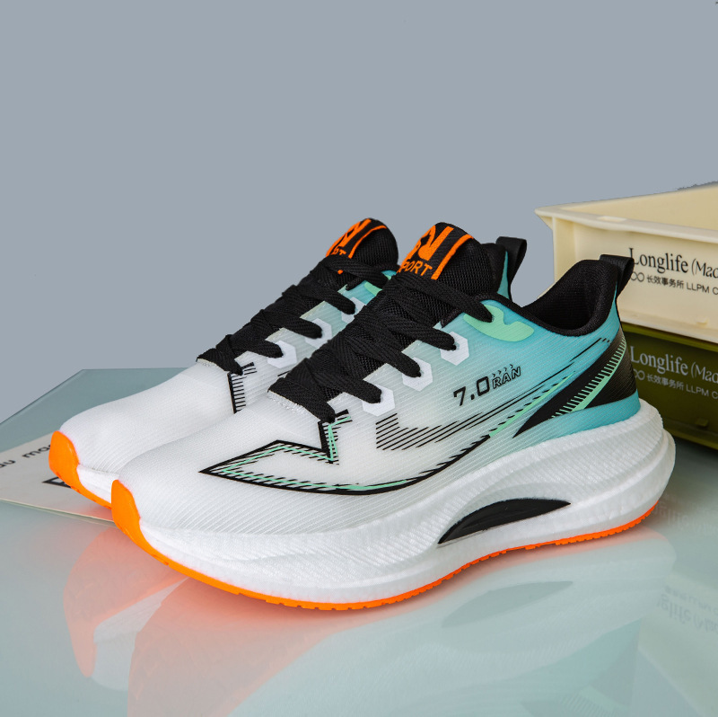 2026 Summer Breathable Height-Increasing Men's Sports Running Shoes Fashionable Versatile Training Shoes