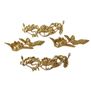Brass Double Hole Handle Drawer Cabinet Door Wardrobe Cabinet Shoe Cabinet Wine Cabinet Bedside Table Handle Handle