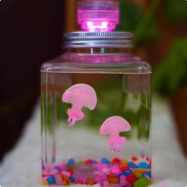 Lazy Person's Pet Desktop Domestic Animal Viewing Gift Glowing Children's Jellyfish Live Creature Easy to Care for for Students Red Moon Lazy Person's Pet Desktop Domestic Animal Viewing Gift Glowing Children's Jellyfish Live Creature Easy to Care for for Students Red Moon