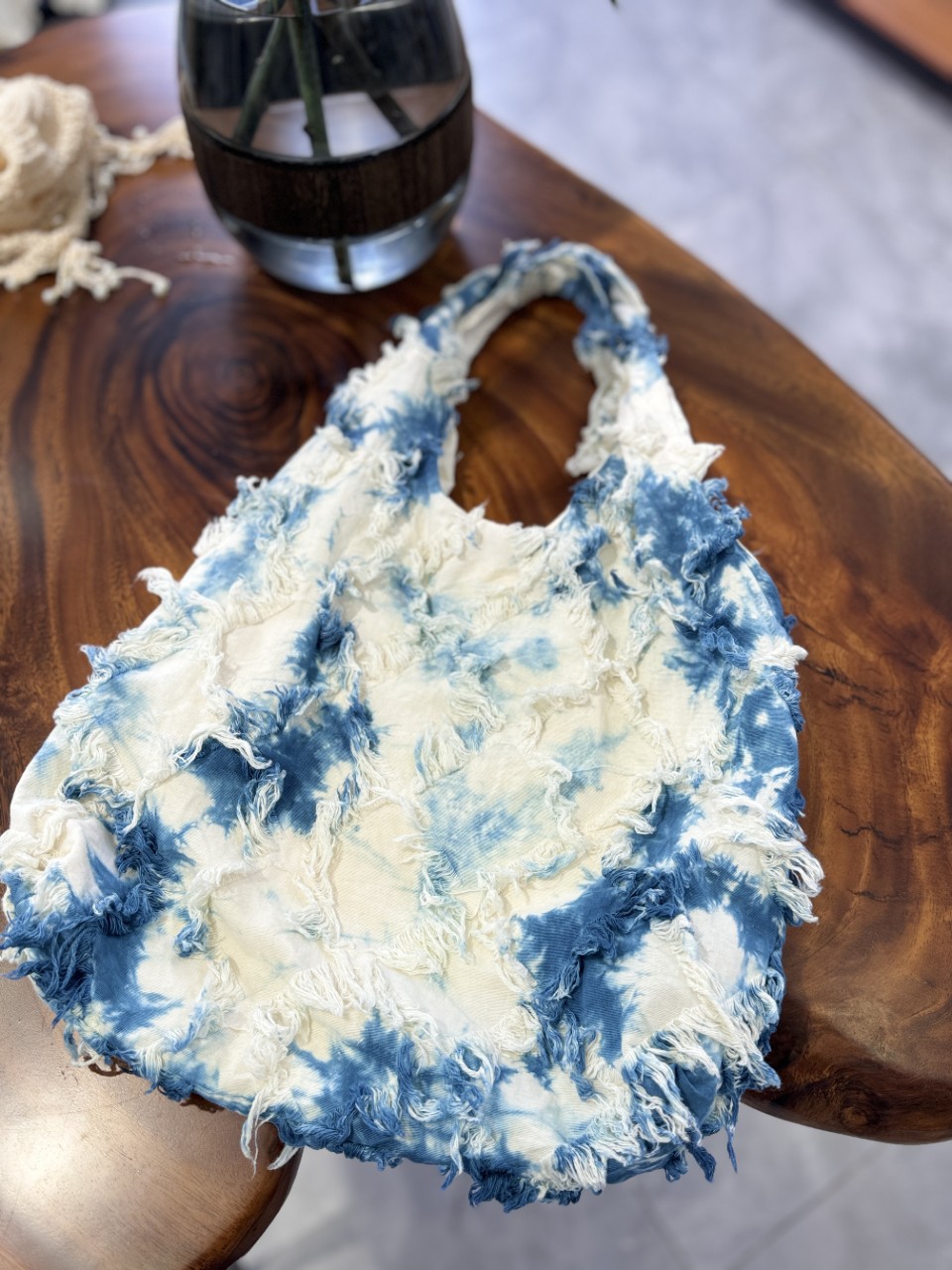 Tie Dye Cosmetic Pouch Travel Makeup Storage Bag Boho Chic Style_voghion.com