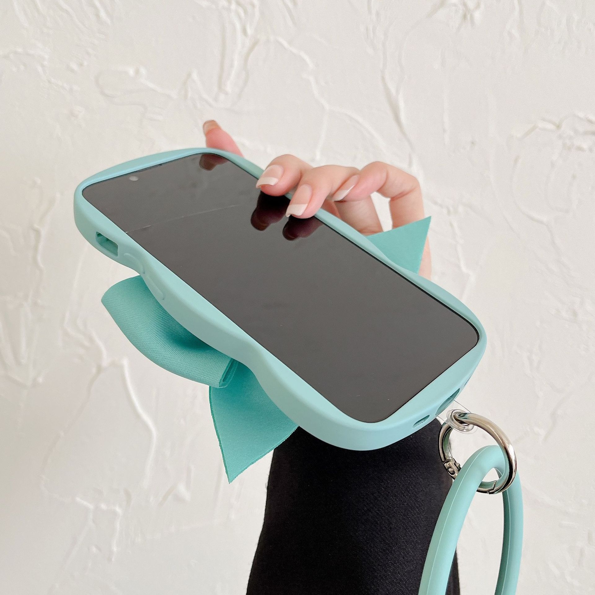 Handyhülle Mit Schleife Und Wellenrand Für Damen_voghion.com