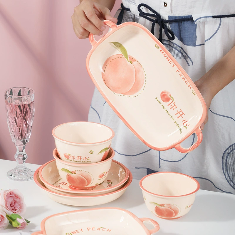 Ceramic tableware, set for home use, soup bowl, internet celebrity
