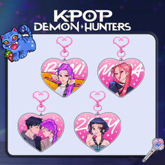 HUNTRIX猎魔女团亚克力心形 钥匙扣可爱动漫包包挂件KPOP周边