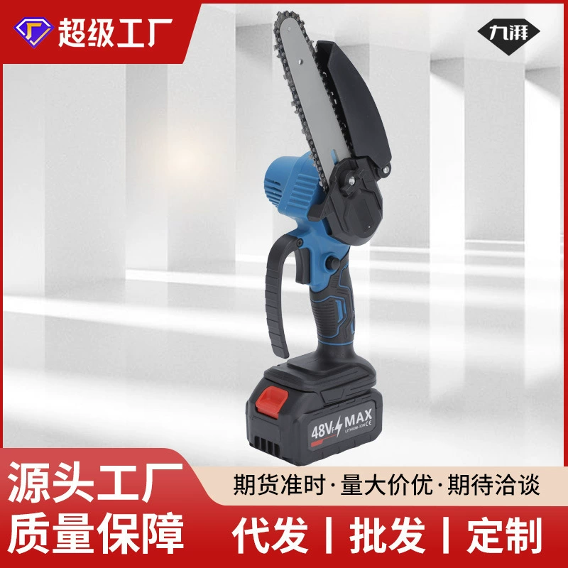 Внешняя торговля высокой мощности деревообрабатывающая ручная лесозаготовка бытовая литиевая бензопила многофункциональная садовая пила для ремонта ручная мини-пила