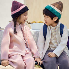 粒粒仔儿童棉衣外套秋冬款保暖夹棉开衫男女童棉服小棉袄校服神器