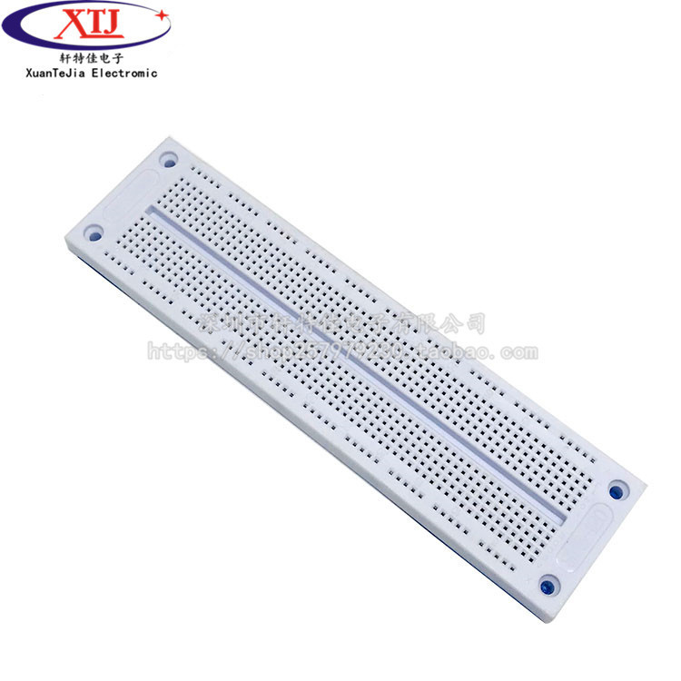 面包板 SYB-130 实验板 万能板（19CM*4.6CM*0.8） 760孔 70g/片