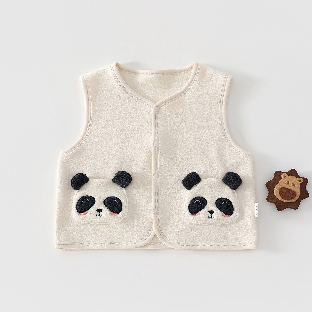 Baby chaleco de invierno y otoño clase A chaleco de pelusa para bebés engrosado calentamiento cardigan sin mangas chaleco de hombros para bebés