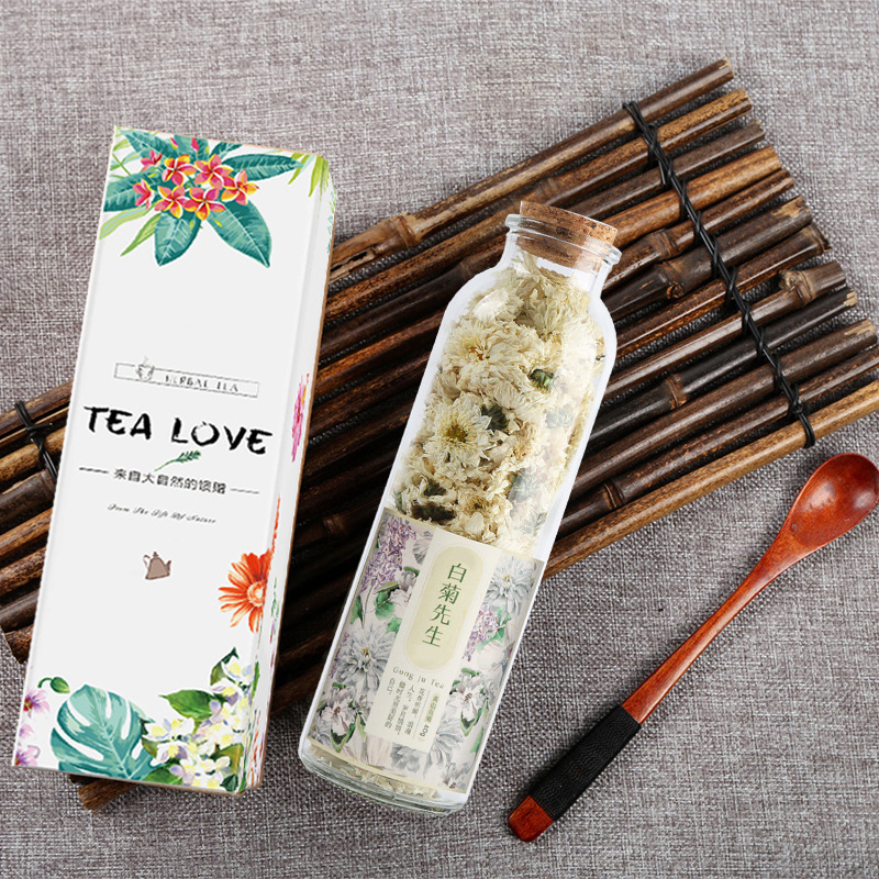 Белая хризантема 25G (в том числе изысканная внешняя упаковочная коробка)