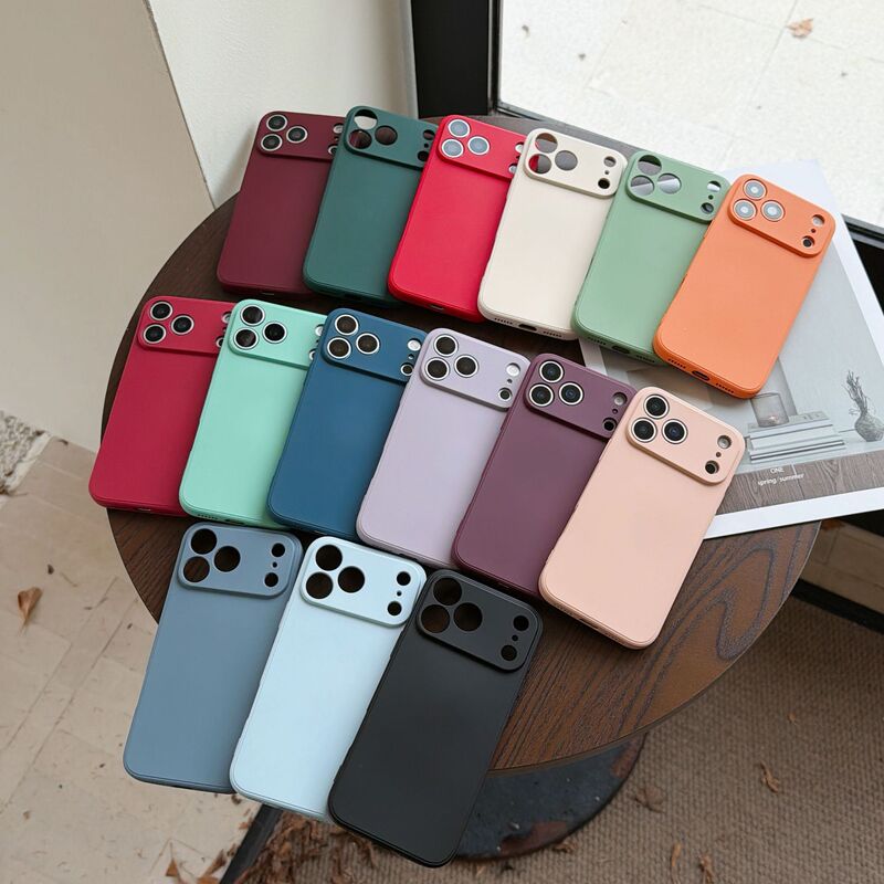 Precision Hole 18Pm Mobile Phone Case Suitable for Iphone17Pm Liquid Silicone Full-Cover Lens Material Liquid Phone Case Precision Hole 18Pm Mobile Phone Case Suitable for Iphone17Pm Liquid Silicone Full-Cover Lens Material Liquid Phone Case