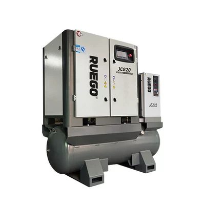 Integrated Screw Air Compressor 15KW/22KW Laser Cutting Special Screw Permanent Magnet Variable Frequency Air Compressor (Hava kompressorları) - 15kwjcg20-laser-cutting-all-in-one-machine